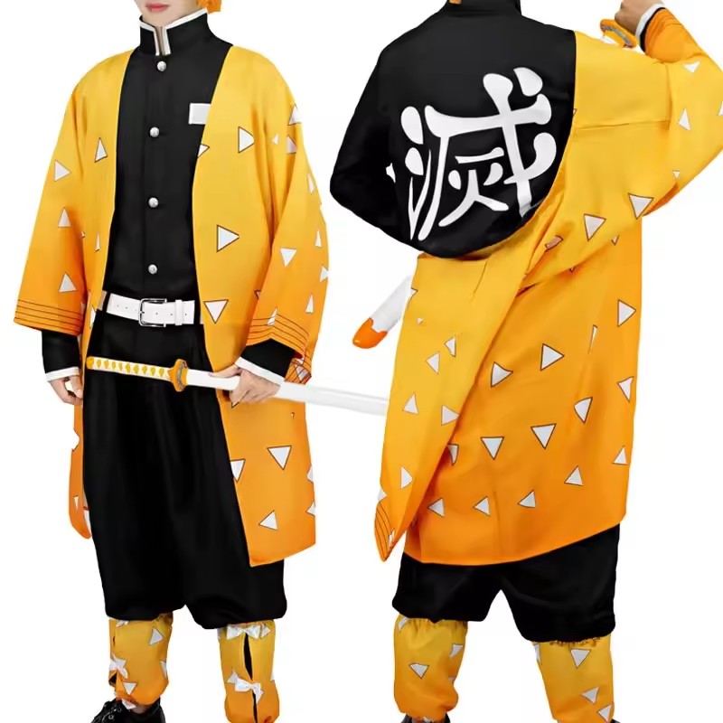 Anime Agatsuma Zenitsu Cosplay - Men'S Kimono Accessories review and price
